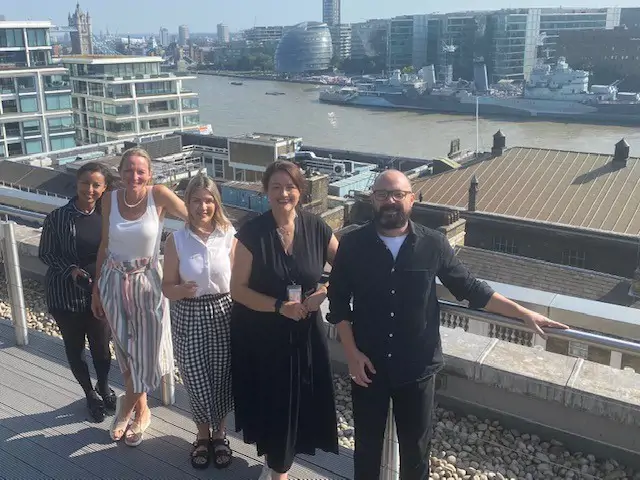Staff on the roof terrace